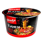 GLADS RAMEN INSTANT TÉSZTALEVES (tálka) 105G MARHA ÍZŰ (18)