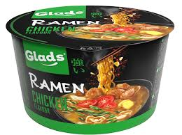 GLADS RAMEN INSTANT TÉSZTALEVES (tálka) 105G CSIRKE ÍZŰ (18)