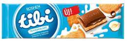 TIBI TÁBLÁS TEJCSOKOLÁDÉ 290G CSOKOLÁDÉS MOGYORÓKRÉM ÉS KEKSZ (12)