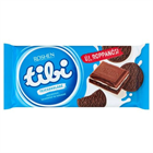 TIBI TÁBLÁS TEJCSOKOLÁDÉ 100G TEJKRÉMMEL, KARAMELLEL ÉS KAKAÓS KEKSSZEL (24)