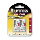 UNIROSS MAX POWER TARTÓS ELEM ALKÁLI 4DB ´AAA´ MIKRO (UALKAAAMP4)