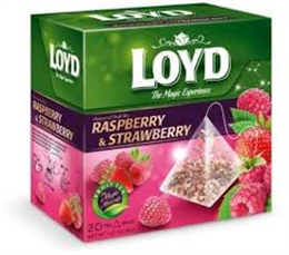 LOYD PIRAMIS TEA 20X1,5G GREEN TEA MÁLNA (10)