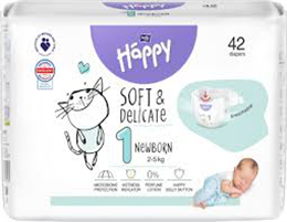 BELLA BABY HAPPY PELENKA NEWBORN 42DB 0-2KG (8)