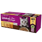 WHISKAS ALUTASAKOS MACSKAELEDEL 40X85G BAROMFI VÁLOGATÁS (1)