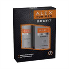 ALEX AJÁNDÉKCSOMAG FÉRFI AFTER SHAVE 100ML+BOROTVAHAB 200ML SPORT (6)