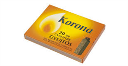 KORONA GYUFAFEJŰ GYÚJTÓS 20DB (15)