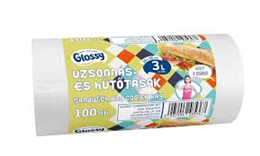 GLOSSY UZSONNÁS ÉS HŰTŐ TASAK 3L 100DB (30)