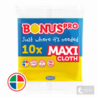 BONUSPRO ÁLTALÁNOS TÖRLŐKENDŐ 10DB MAXI SÁRGA (b297) (20)
