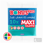 BONUSPRO ÁLTALÁNOS TÖRLŐKENDŐ 10DB MAXI ZÖLD (b310) (20)