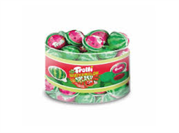 TROLLI TÖLTÖTT GUMICUKOR 40x18,8G DINNYE (henger) (7)