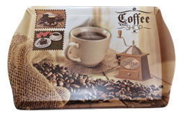 ACH TÁLCA MŰA. KÁVÉS 35x22,5x2CM (m40263) (48)