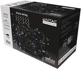 ENTAC KARÁCSONYI JÉGCSAPFÜZÉR 180LED 4M (ECL-I180)C.WHITE (1)