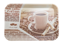 ACH TÁLCA MŰA. KÁVÉS 34x23,5x2CM (m40266) (60)