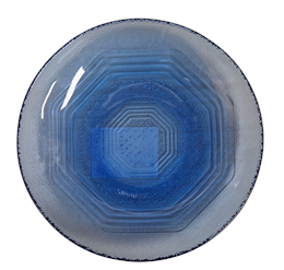 ACH ÜVEG KÍNÁLÓTÁL 14CM KIRÁLYKÉK (169203) (144)