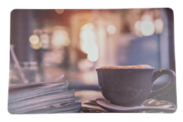 ACH TÁNYÉRALÁTÉT 4DB 43x28CM COFFEE (12)