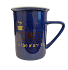 ACH KERÁMIA BÖGRE 8x10CM COFFE HOUSE KÉK, ZOMÁNCOZOTT HATÁSÚ (12)