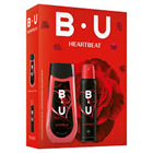 B.U. AJÁNDÉKCSOMAG TUSFÜRDŐ 250ML+DEO 150ML NŐI HEARTBEAT (6)
