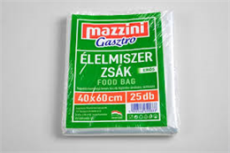 MAZZINI ÉLELMISZERZSÁK 25DB 40X60CM (20)