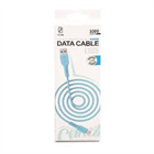 YOURZ GYORSTÖLTŐ- ÉS ADATKÁBEL 100CM LIGHTNING APPLE ESZKÖZHÖZ PINK/BLUE (10)