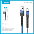 YOURZ GYORSTÖLTŐ- ÉS ADATKÁBEL 100CM M16 MICRO USB (10)