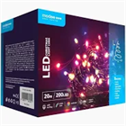 MODEE KARÁCSONYI LED FÜZÉR 20M 200LED PLASZTIK ADAPTERES SZÍNES FÉNYŰ (C2006) (5)