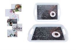 E. TÁLCA MŰANYAG 29x38CM COFFEE