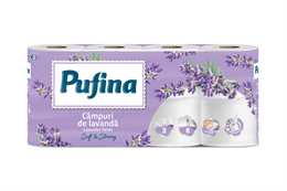 PUFINA TOLAETTPAPÍR 8TEK. 3RTG. LAVENDER FIELDS (7)
