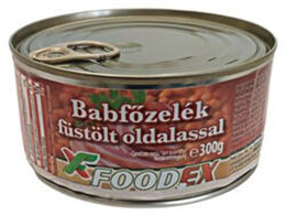 FOODEX KÉSZÉTEL 300G BABFŐZELÉK FÜSTÖLT OLDALASSAL (6)