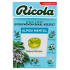 RICOLA GYÓGYNÖVÉNYES CUKORKA 40G ALPESI MENTOL (10)
