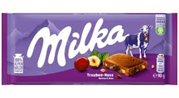 MILKA TÁBLÁS TEJCSOKOLÁDÉ 90G MAZSOLÁS-MOGYORÓS (23)
