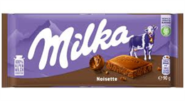 MILKA TÁBLÁS TEJCSOKOLÁDÉ 90G NOISETTE (25)