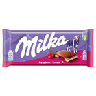 MILKA TÁBLÁS TEJCSOKOLÁDÉ 100G MÁLNAKRÉM (22)
