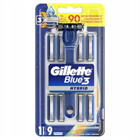 GILLETTE BOROTVA KÉSZÜLÉK+9DB BOROTVABETÉT BLUE 3 HYBRID (12)