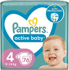 PAMPERS PELENKA ACTIVE BABY GP S4 76DB 9-14kg (1)