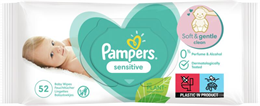 PAMPERS NEDVES TÖRLŐKENDŐ 52DB SENSITIVE (12)