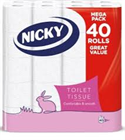 NICKY TOALETTPAPÍR GREAT VALUE 40TEK. 3RTG. (3)