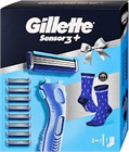 GILLETTE AJÁNDÉKCSOMAG SENSOR3 BOROTVA+8DB PÓTFEJ zoknival (9)
