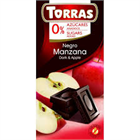 TORRAS TÁBLÁS ÉTCSOKOLÁDÉ CUKORMENTES 75G ALMÁS (12)