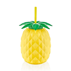 E. BÖGRE MŰANYAG SZÍVÓSZÁLLAL 800ML ANANÁSZ (L-00807) (20)