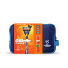GILLETTE AJÁNDÉKCSOMAG FUSION5 BOROTVA+3DB PÓTFEJ+BOROTVAGÉL 200ML kozmetikai táskával (6)