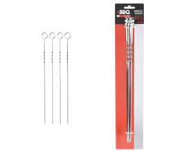 E. NYÁRS GRILLEZÉSHEZ BBQ FÉM 38CM 4DB (12)