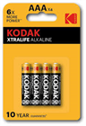 KODAK XTRALIFE ALKÁLI ELEM 4DB AAA MIKRO (10)
