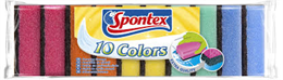 SPONTEX MOSOGATÓSZIVACS COLORS 10DB (21)